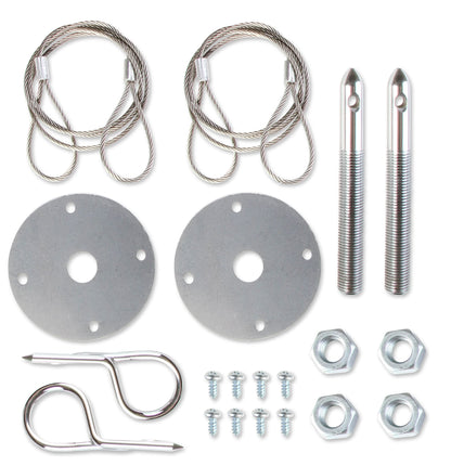 MR GASKET 1616 Mr. Gasket 1616 Hood Or Deck Pin Kit - Competition With Lanyards