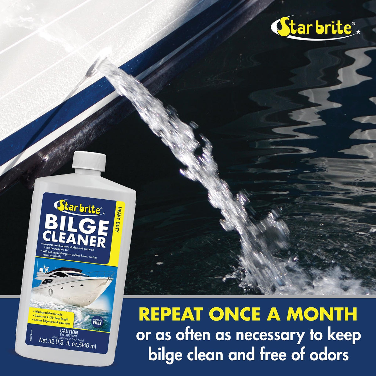 STAR BRITE 080532PW STAR BRITE Heavy Duty Bilge Cleaner - Emulsifies Oil, Fuel & Grease