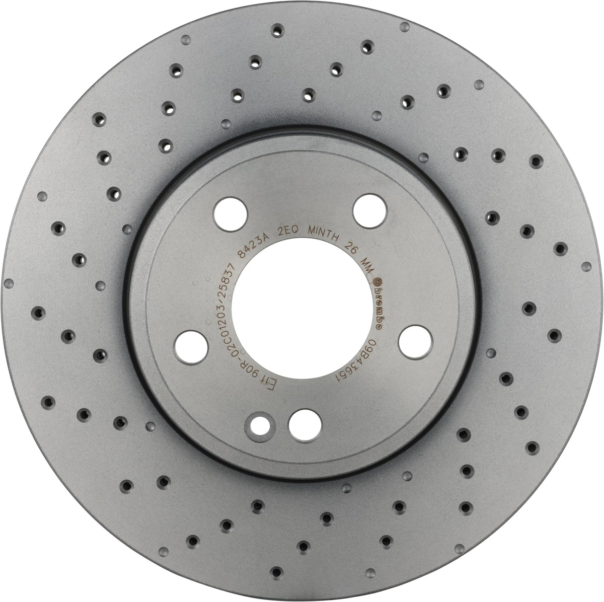 BREMBO 09B43651C02 Brembo 09.B436.51 UV Coated vented drilled Front Brake Rotor MERCEDES-BENZ/MERCEDES-BENZ (BBDC) OE# A2464212512