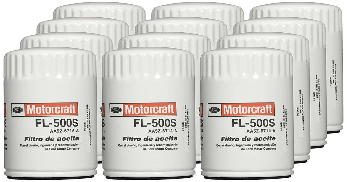Motorcraft FL500SB12 Oil Filter Fleet (Pk Aa5Z6714B)-Pack of 12