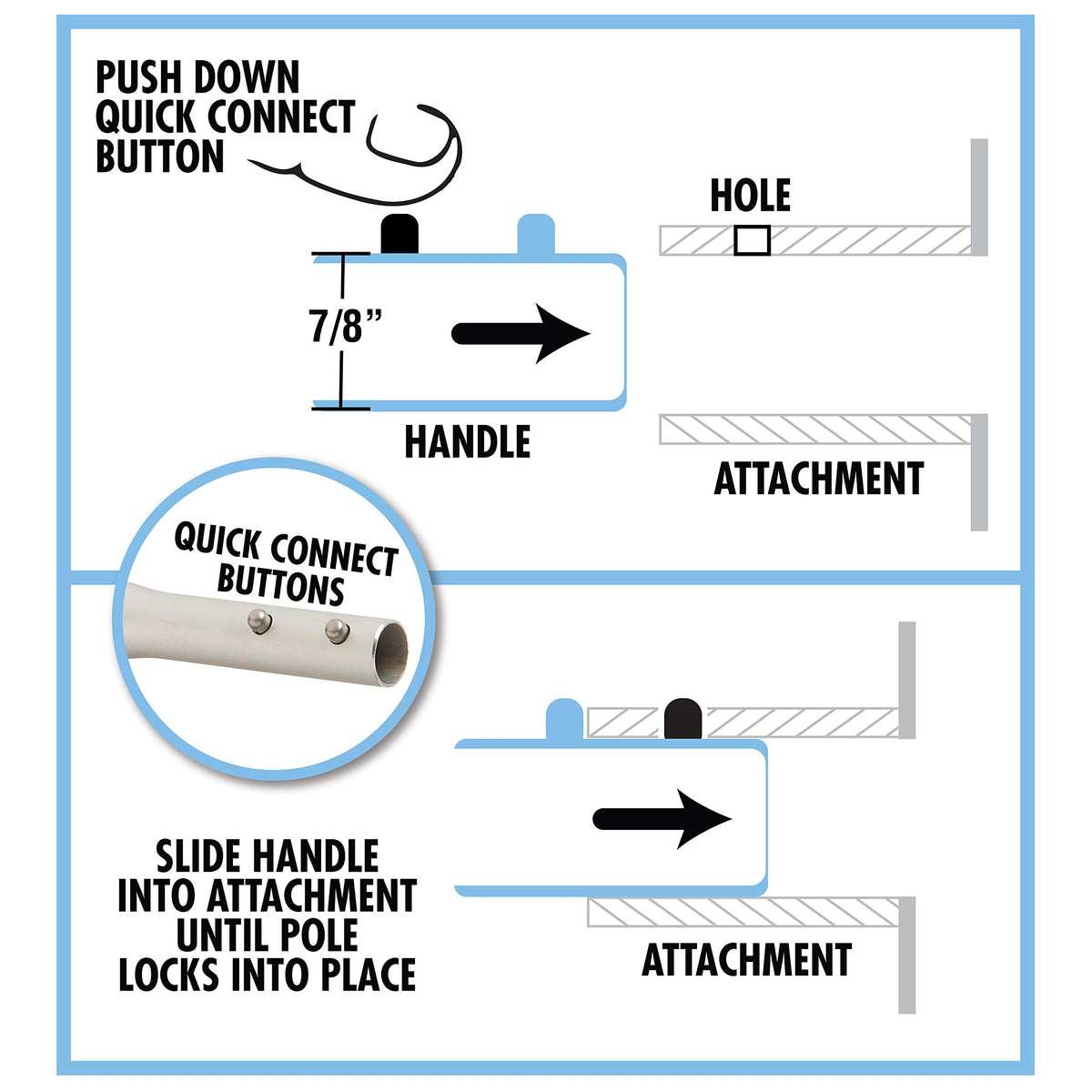 STAR BRITE 040033 STAR BRITE Extend-A-Brush Boat Hook Attachment