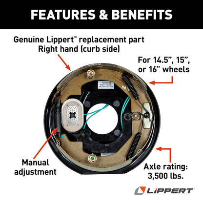 Lippert 298274 Components Replacement Electric Brake Assembly