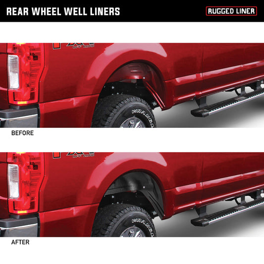 RUGGED LINER WWC19 Rugged Liner Rear Wheel Well Liner | WWC19 | Fits 2017 - 2022 Chevy Silverado 1500 (will not fit dually or w/5th wheel)