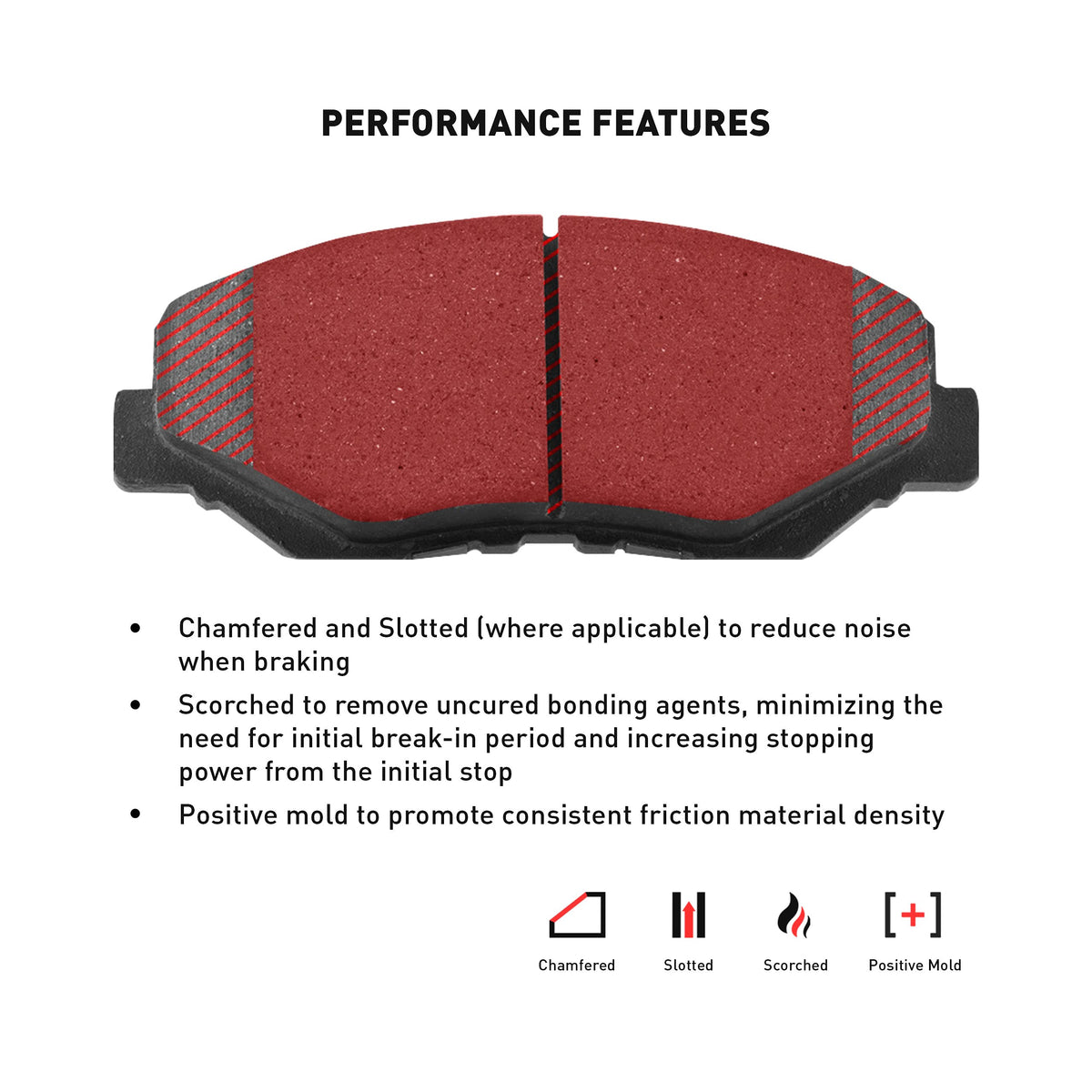 Dynamic Friction 4000-1184-10 DFC Front 4000 HybriDynamic Brake Pads