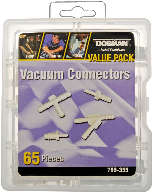 DORMAN 799-355 Dorman 799-355 Vacuum Connectors Value Pack- 8 Sku's- 65 Pieces Universal Fit