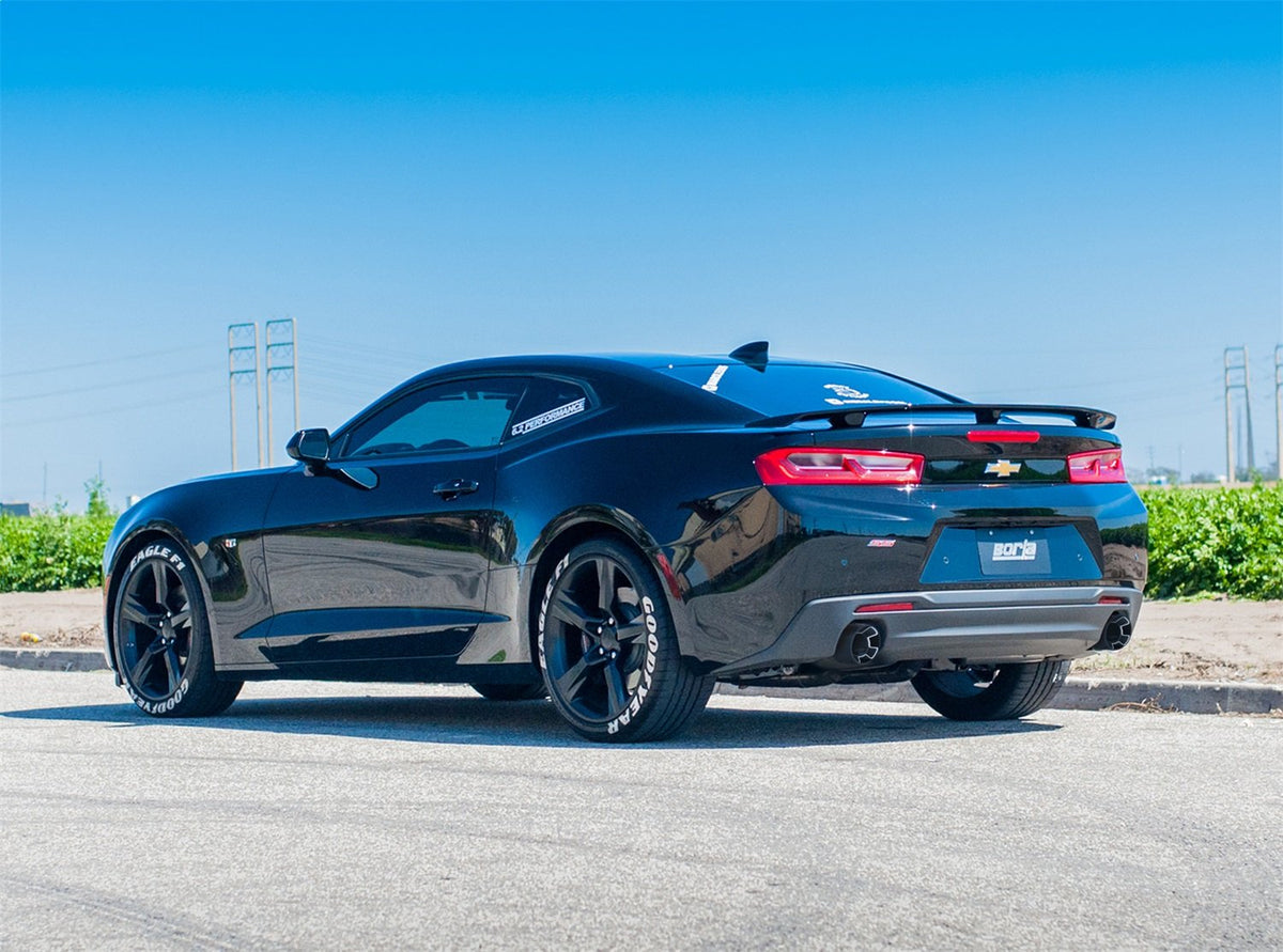 BORLA 140689CF BORLA 140689CF Cat-Back System for 2016-2023 Chevrolet Camaro SS 6.2L V8 AT/MT (EXC. Convertible) With Single Split Rear Exit Exhaust, Non-NPP. Does NOT fit vehicles with Ground Effects Package (GFX)