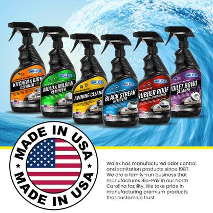 WALEX WALTB32 Walex Premium RV/Marine Toilet Bowl Cleaner - Naturally Derived Formula, Safe Plastic & Ceramic Toilets, Powerful Cleaning for Stains & Deposits, Septic Safe, Refreshing Lavender Fragrance, 32 oz