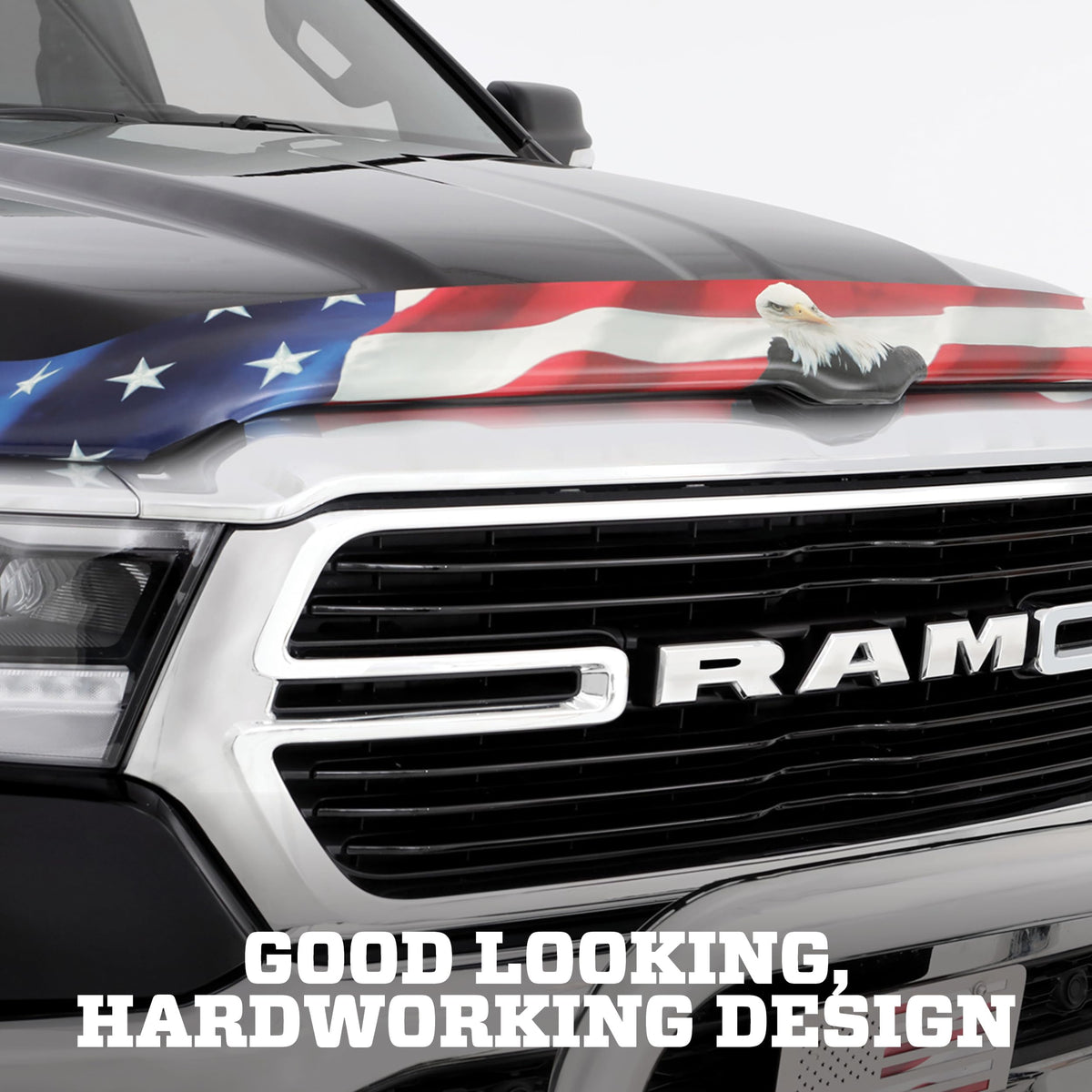 Husky Liners 2818402 Hood Protector w/American Flag