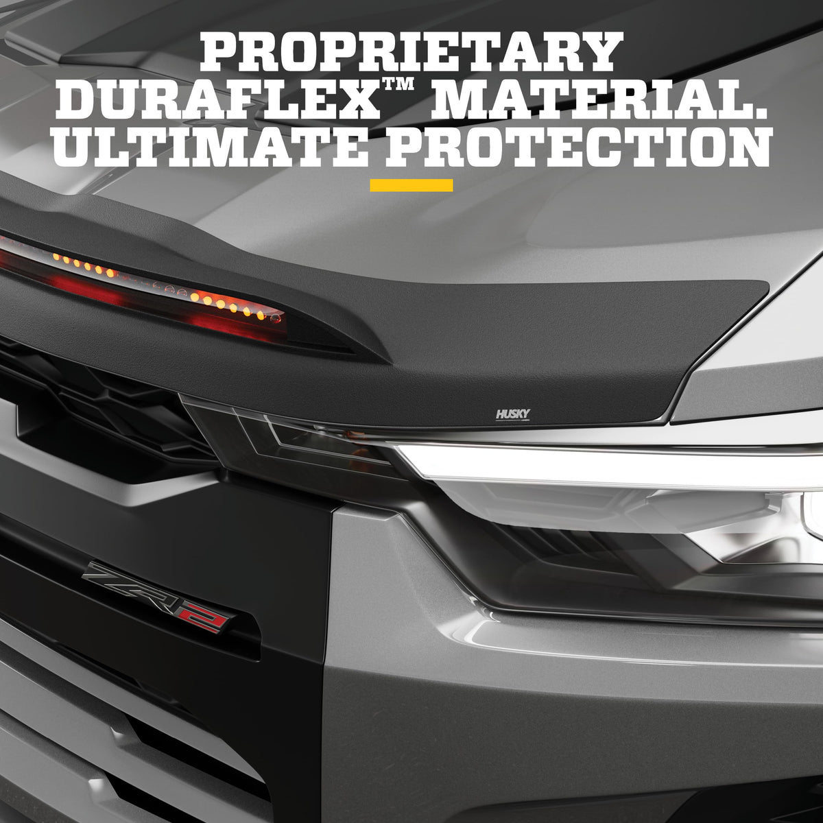 Husky Liners 2820004 Husky Liners Aeroskin Lightshield PRO – Fits 2009-2024 Dodge Ram 1500 (2019-2023 Classic Body Only) – Low Profile Deflector/Bug Shield 1 pc.Black – 2820004