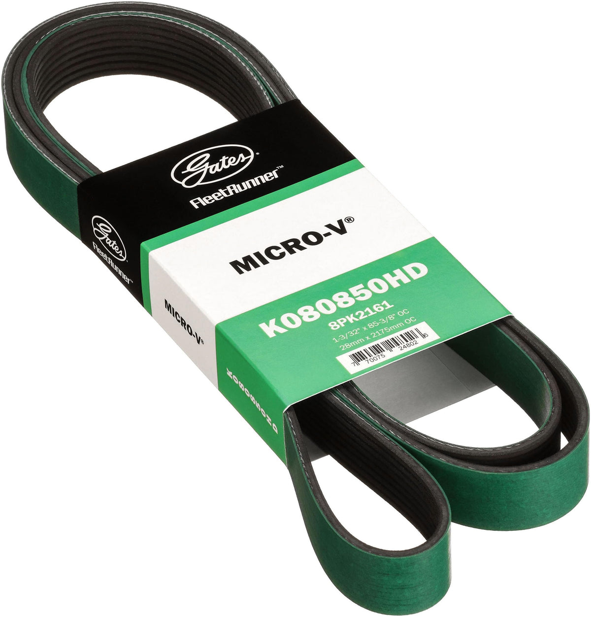 Gates K080850HD Fleet Runner Heavy Duty Micro V Serpentine