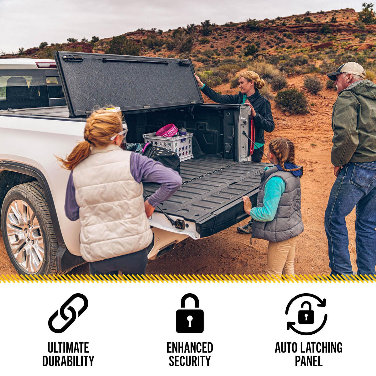 UNDERCOVER AX22022 RealTruck Undercover ArmorFlex Hard Folding Truck Bed Tonneau Cover | AX22022 | Fits 2019-2023 Ford Ranger 5' 1" Bed (61")