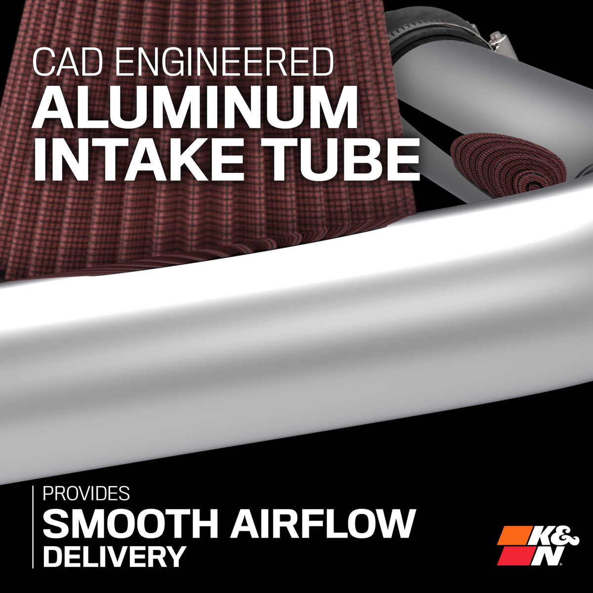 K&N FILTER 77-3101KP K&N Cold Air Intake System: High-Flow Air Filter, Increase Performance & Towing: Compatible with 2017-2019 Chervolet/GMC: Silverado, Sierra, 77-3101KP