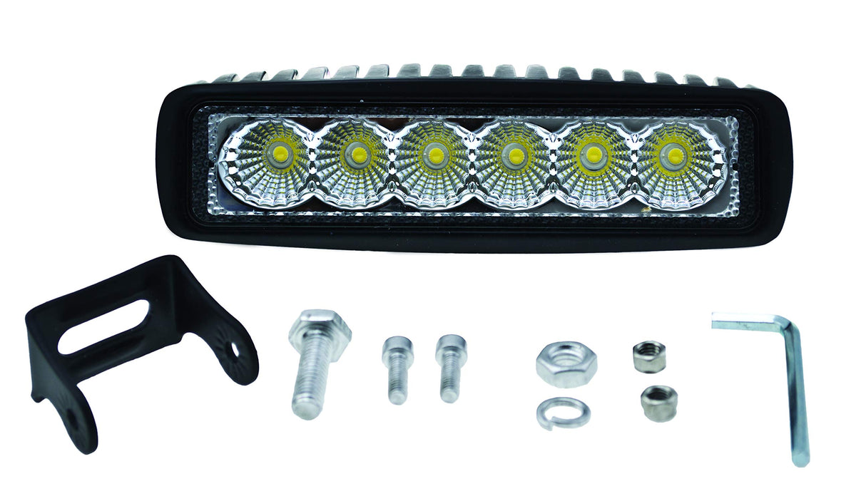 Hella 357203001 ValueFit Mini Light Bar (6 LED, Flood Beam