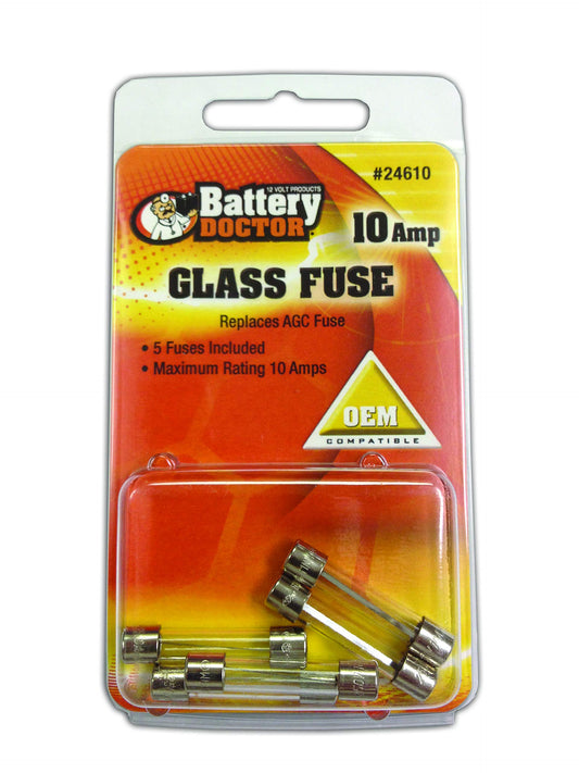 WIRTHCO 24600 WirthCo 24600 AGC Glass Fuse - 1 Amp, Pack of 5
