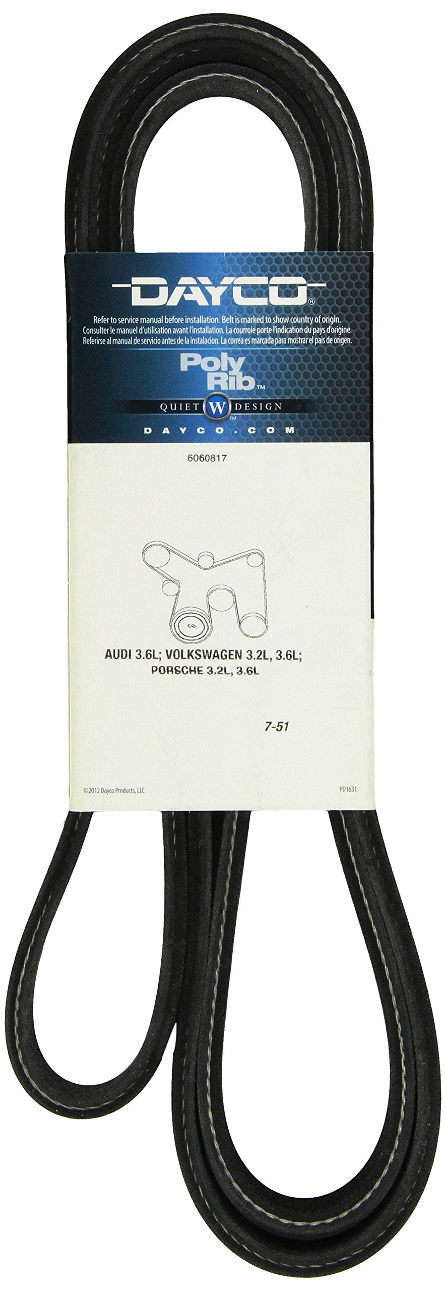 Dayco 6070817 AUDI/PORSCHE/VW 3.2/3.6L
