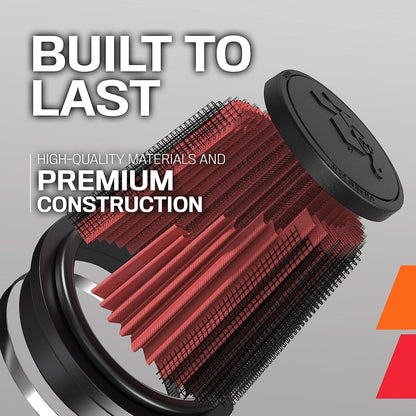 K&N FILTER RF-1015 K&N High-Flow Original Lifetime Universal Clamp-On Air Filter: High Performance, Premium, Washable: Flange Diameter: 4 In, Filter Height: 7 In, Flange Length: 0.625 In, Shape: Round Tapered, RF-1015