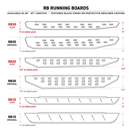 GO RHINO 6942355 Go Rhino RB10 / RB20 Brackets | Mild Steel, Textured Black | 6942355 | Fits 2015 - 2024 Chevrolet Colorado & GMC Canyon Crew Cab Pickup