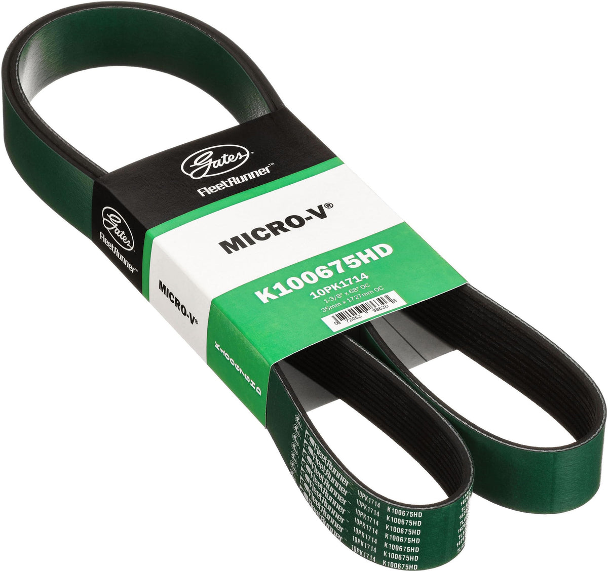 Gates K100675HD FleetRunner Heavy-Duty Micro-V Serpentine Drive