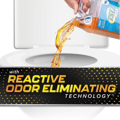 CAMCO 41192 Camco TST MAX RV Toilet Treatment 32 oz. - Control Unwanted RV Sewer Odors & Break Down Waste and RV Toilet Paper - Biodegradable Septic Safe Formula - Orange Scent (41192)