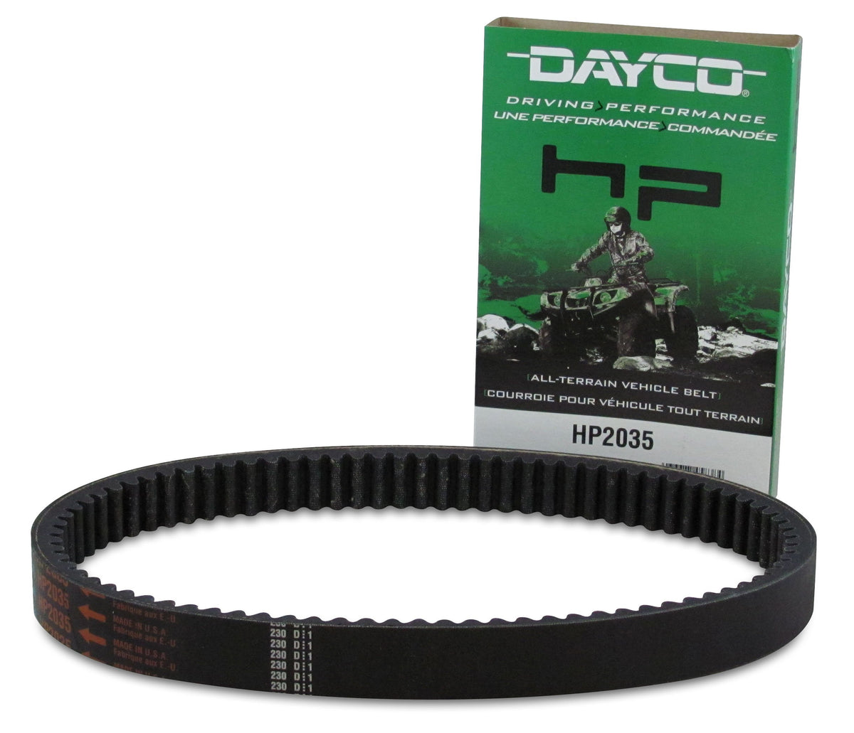 Dayco HP2035 HP High Performance ATV/UTV Drive Belt , Black