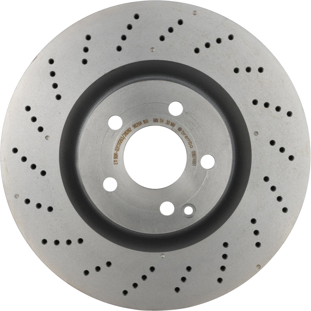 BREMBO 09B74661C02 Brembo 09.B746.61 UV Coated vented drilled Front Brake Rotor MERCEDES-BENZ OE# A0004211412