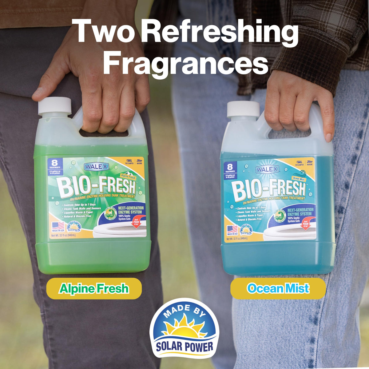 WALEX BIOFRAF64 Walex Bio-Fresh Liquid RV Black Tank Treatment - Alpine Fresh, 64 oz