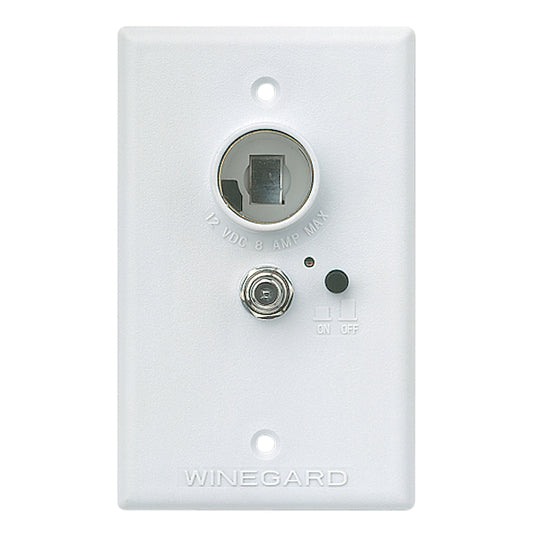 WINEGARD RV-7042 Winegard Wall Plate RV-7042 for Winegard Amplified RV TV Antenna - White