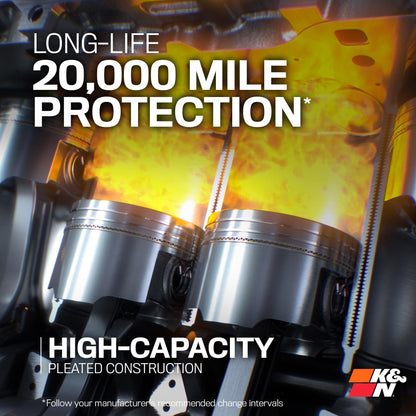 K&N FILTER HP-3001 K&N Oil Filter: 20,000 Mile Engine Protection with Wrench Off Nut, HP-3001