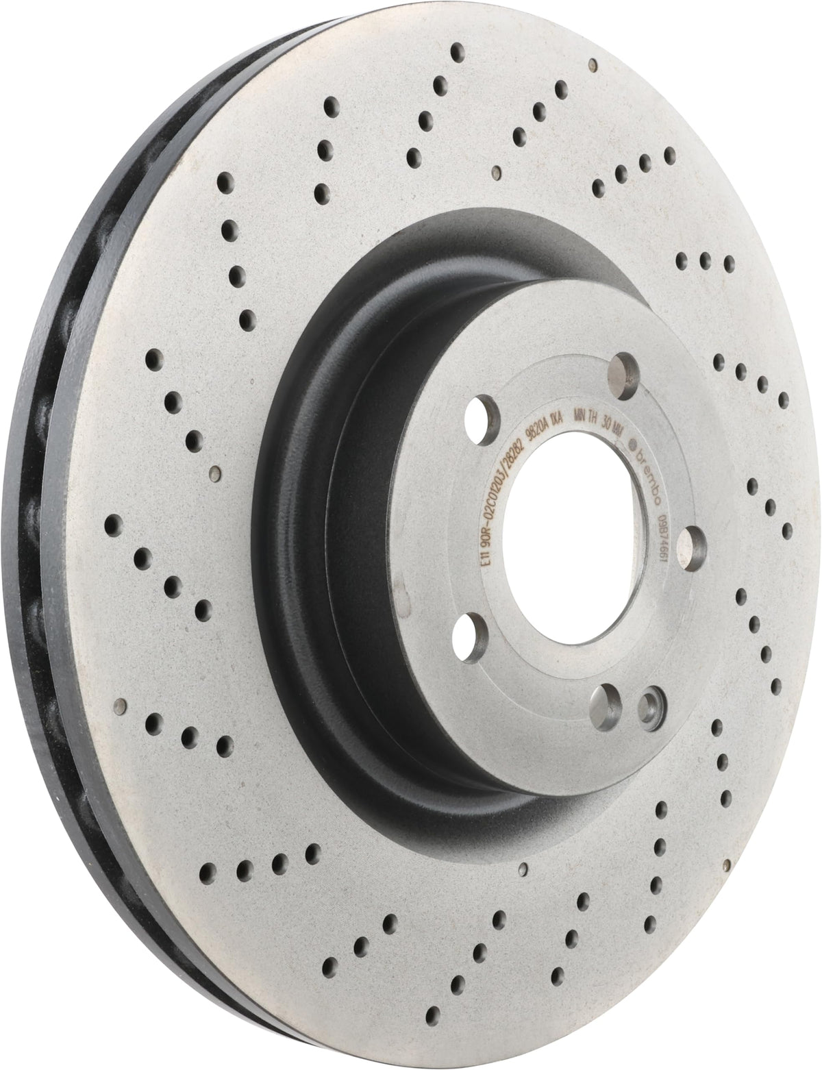 BREMBO 09B74661C02 Brembo 09.B746.61 UV Coated vented drilled Front Brake Rotor MERCEDES-BENZ OE# A0004211412