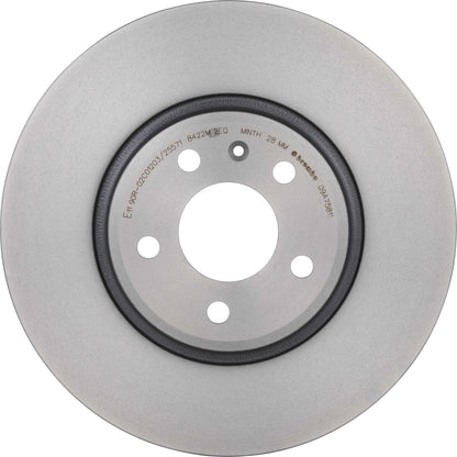 BREMBO 09A75811C02 Brembo 09.A758.11 UV Coated Pillar Vented Front Brake Rotor AUDI/AUDI (FAW) OE# 8K0615301A