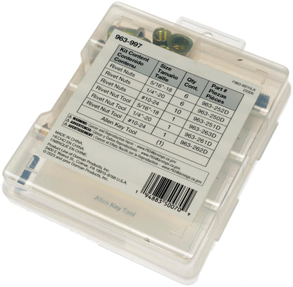 Dorman 963-997 Rivet Nuts and Hand Tool Kit