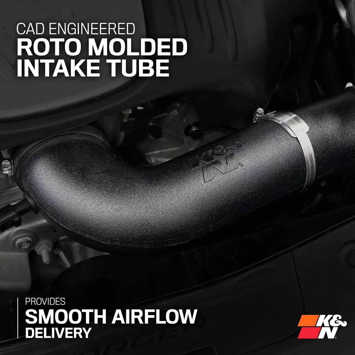 K&N FILTER 57-1542 K&N Cold Air Intake System: High-Flow Air Filter, Increase Performance & Acceleration: Compatible with 2005-2019 Crysler/Dodge: 300C, Challenger, Charger, Magnum, 57-1542