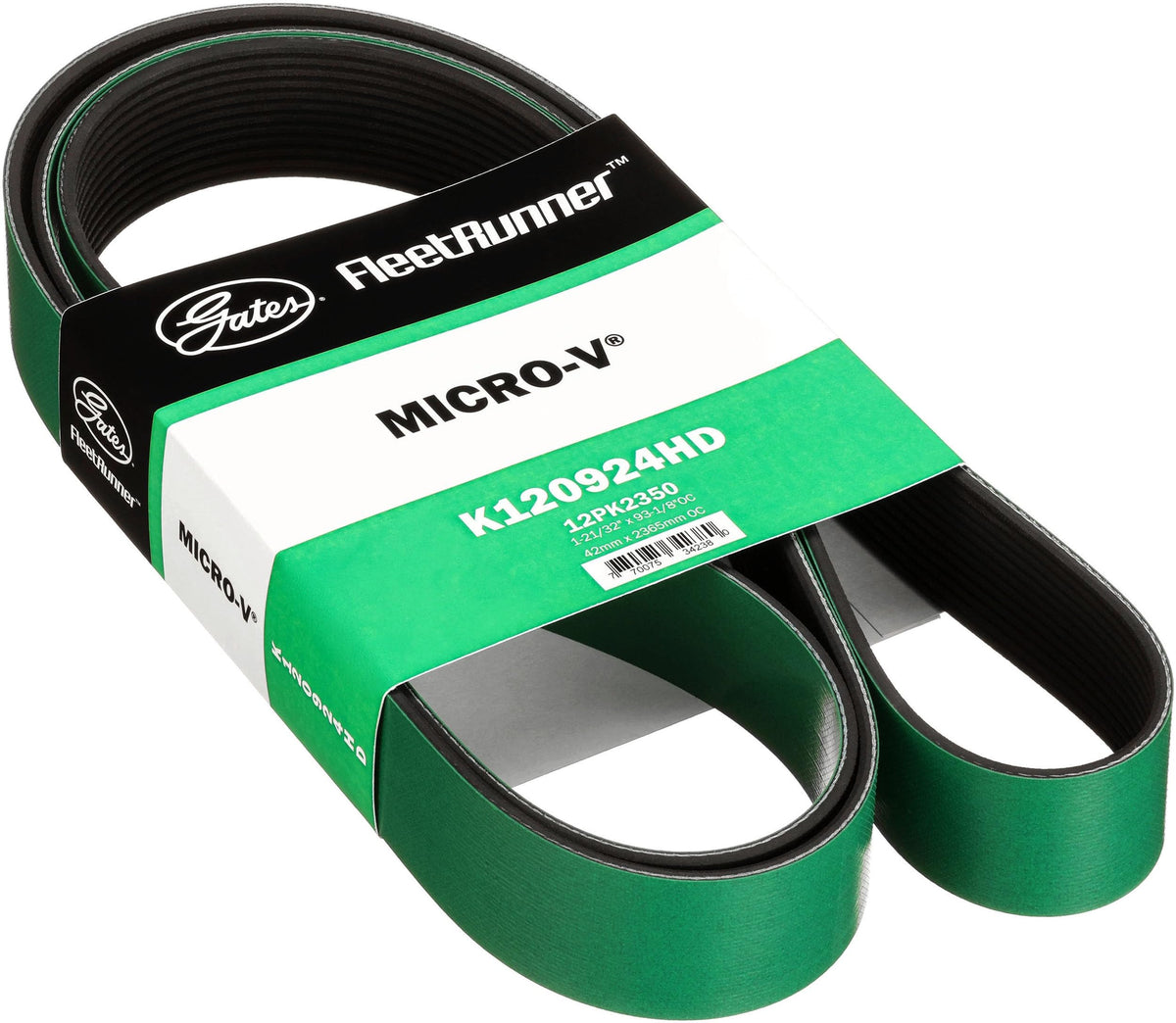Gates K120924HD Fleet Runner Heavy Duty Micro V Serpentine