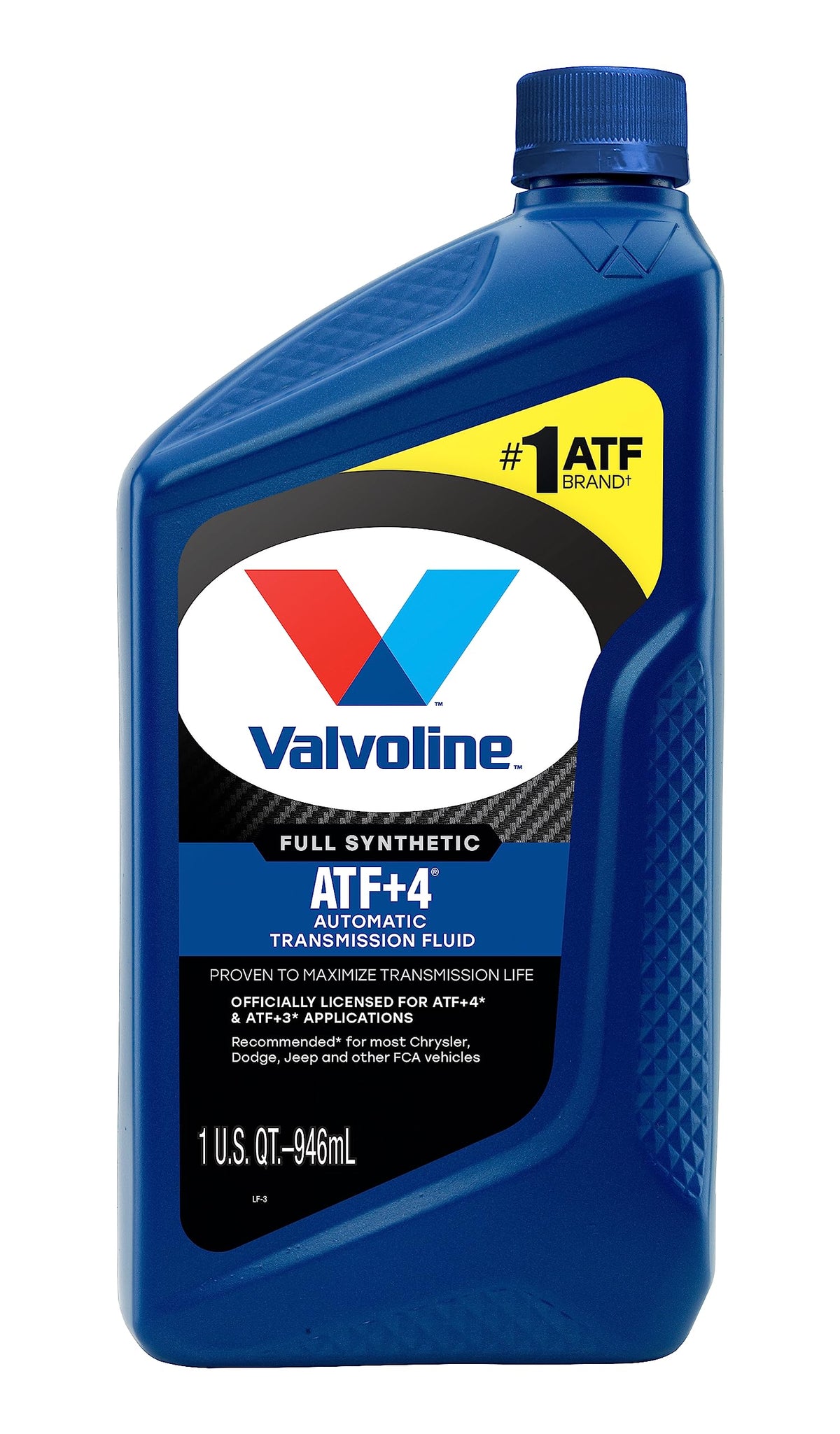 VALVOLINE 822348 Valvoline ATF +4 Full Synthetic Automatic Transmission Fluid 1 QT, Case of 6