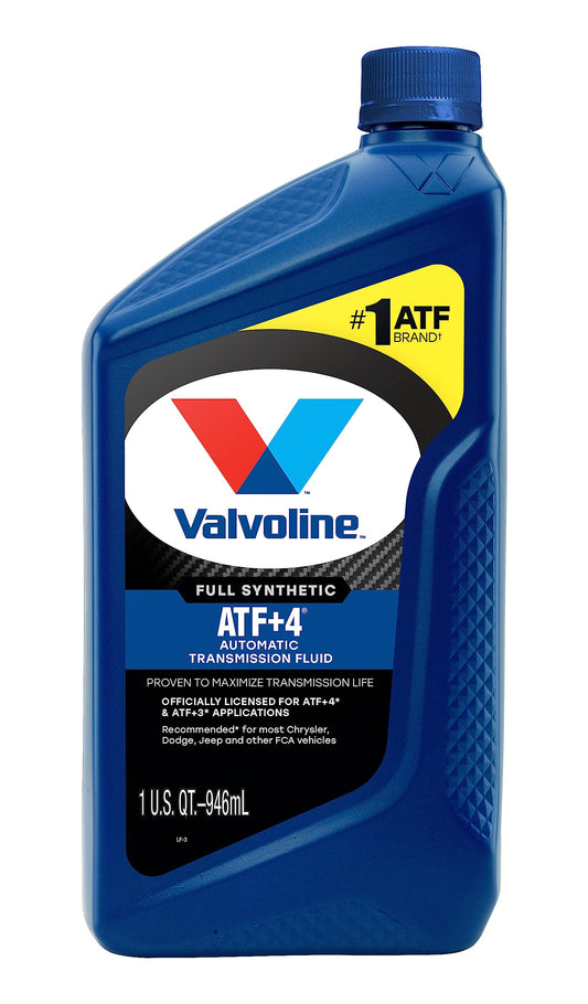 VALVOLINE 822348 Valvoline ATF +4 Full Synthetic Automatic Transmission Fluid 1 QT, Case of 6