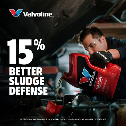 VALVOLINE 881161 Valvoline High Mileage with MaxLife Technology 10W-30 Synthetic Blend Motor Oil 5 Quart
