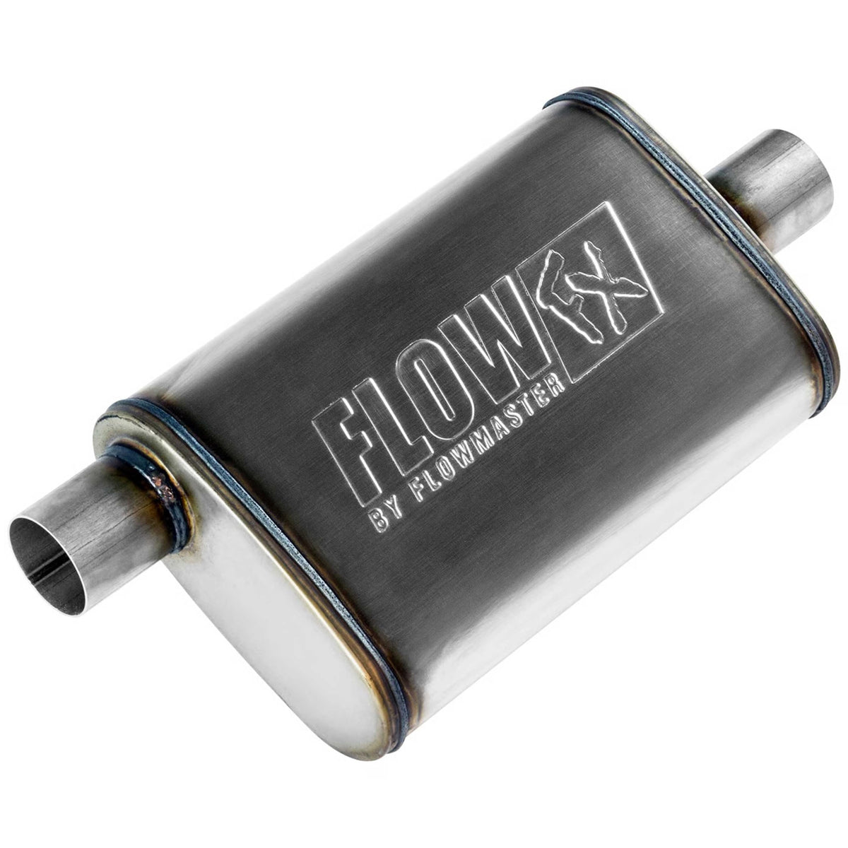 FLOWMASTER 71225 Flowmaster Flow FX Chambered Muffler – 2.25" Offset In / 2.25" Center Out