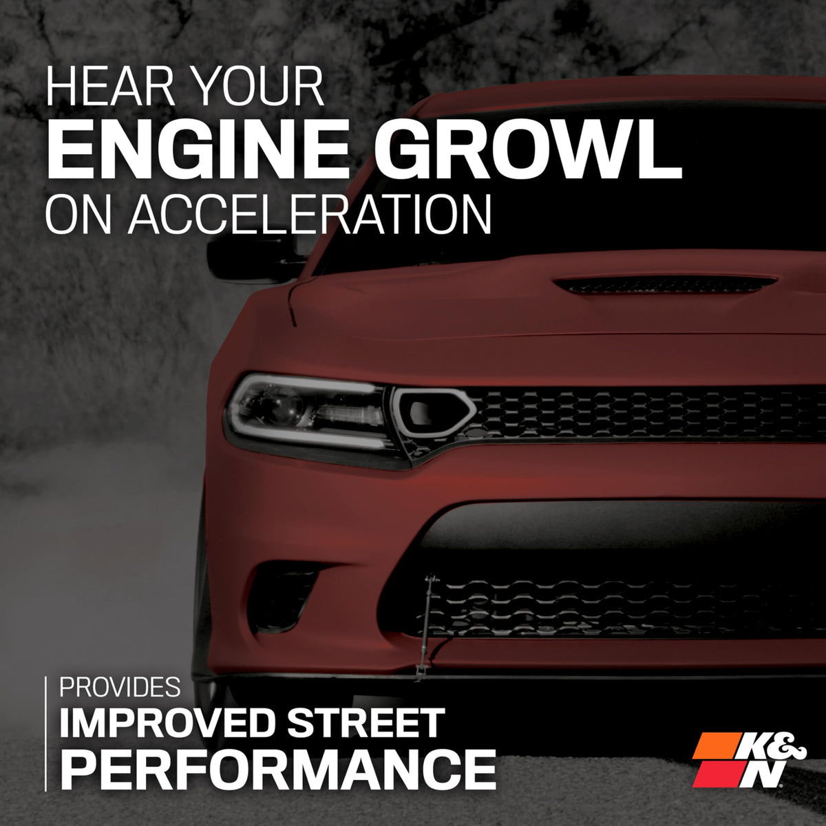 K&N FILTER 63-1565 K&N Cold Air Intake System: High-Flow Air Filter, Increase Performance & Acceleration: Compatible with 2011-2023 Chrysler/Dodge: 300, Challenger, Charger, 63-1565