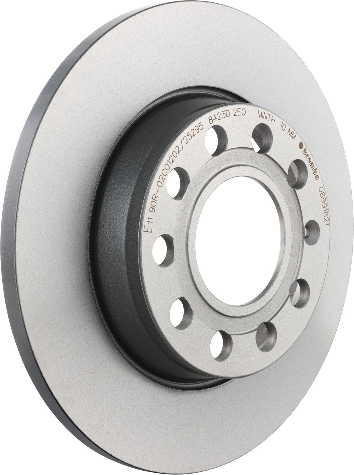 BREMBO 08991821C02 Brembo 08.9918.21 UV Coated solid Rear Brake Rotor AUDI/AUDI (FAW)/SEAT/VW OE# 8E0615601Q