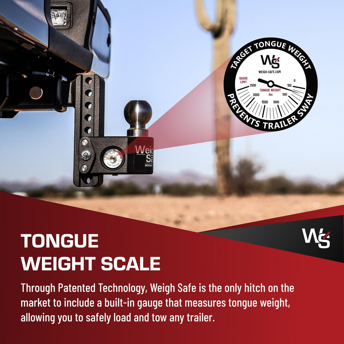 WEIGH SAFE SWS6-2-KA Weigh Safe Steel Drop Hitch - Adjustable Trailer Hitch with Ball Mount - Designed for 2" Receivers - Includes 2 Tow Balls - 6" Drop, 15,000 GTW, 2-Piece Lock Set
