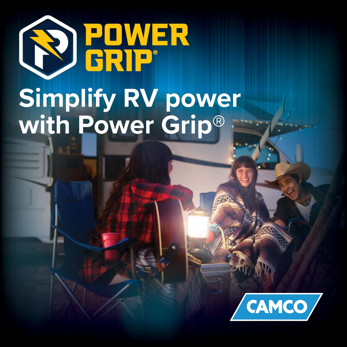 CAMCO 55195 Camco Power Grip 30-Ft 50-Amp RV Extension Cord -Rated for 125/250V/12,500W
