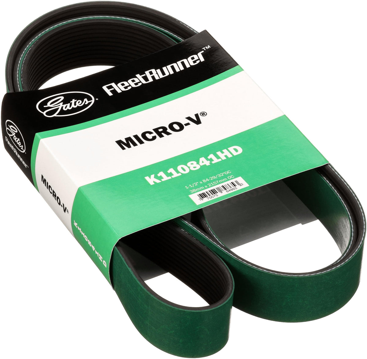 Gates K110841HD FleetRunner Micro-V Serpentine Drive Belt