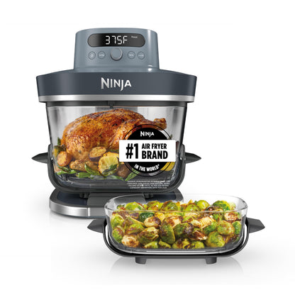Ninja Ninja Crispi Pro Glass Air Fryer, 6-Qt & 2.5-Qt, 6-in-1, 1800 W, AS101DG Gray