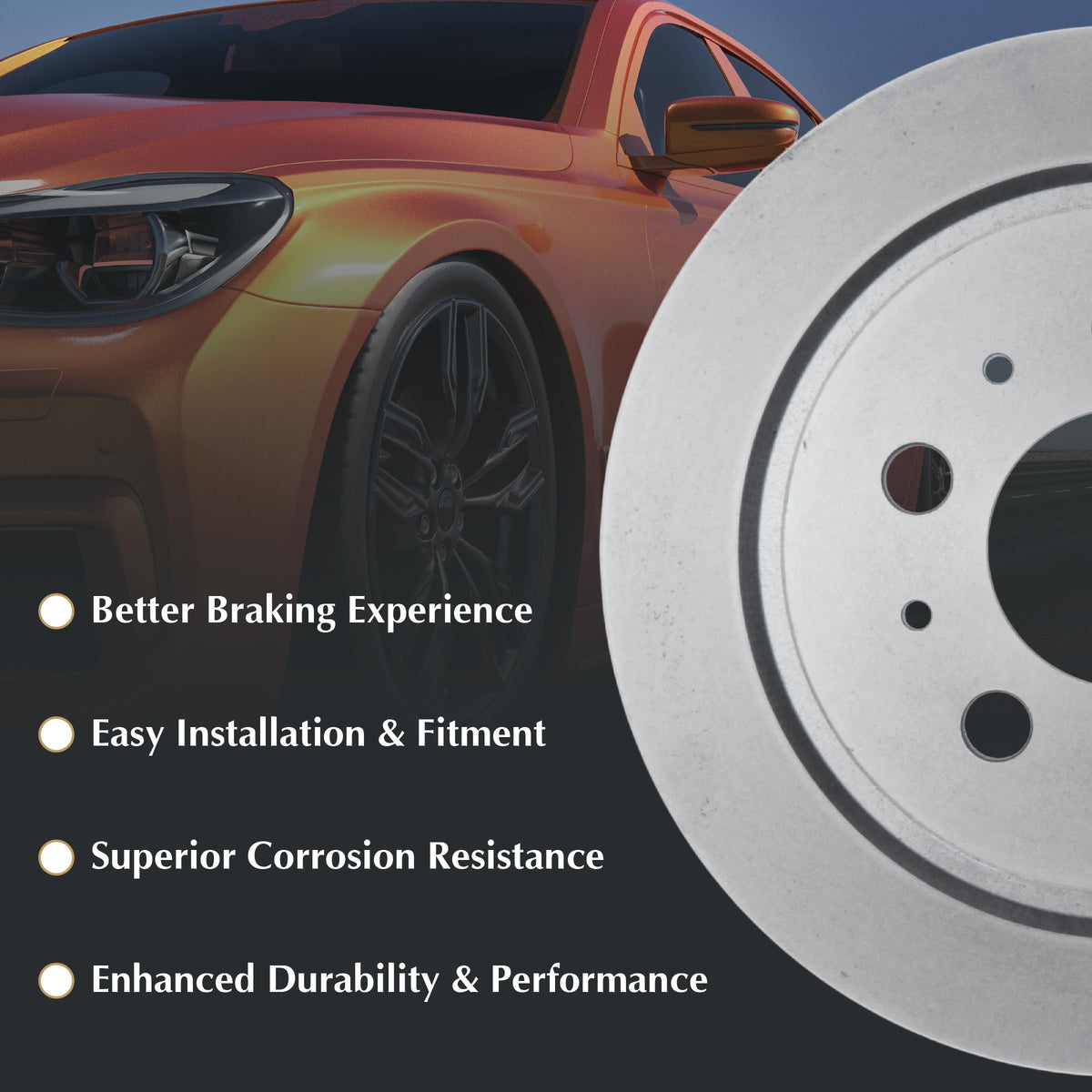 Centric Parts 320.67054F GCX ( ) Rear Disc Brake Rotor with Full Coating