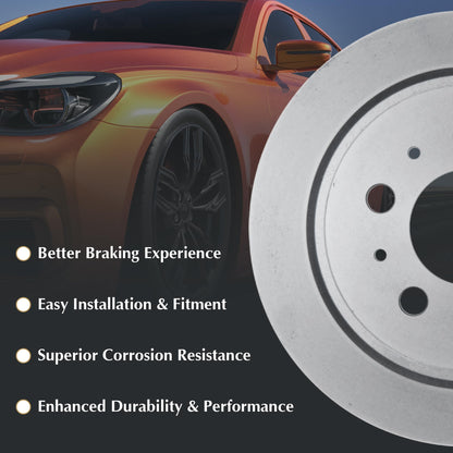 Centric Parts 320.67054F GCX ( ) Rear Disc Brake Rotor with Full Coating