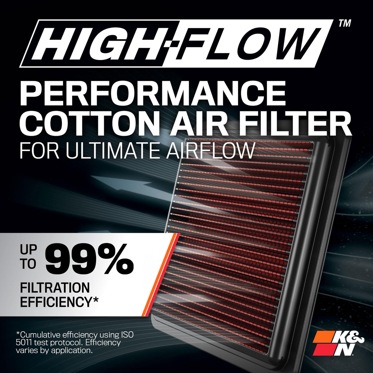 K&N 57-9036 Cold Air Intake System: High-Flow Air Filter