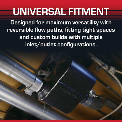 FLOWMASTER 8425154 Flowmaster Super 10 Series Muffler – 2.50" Dual In / 2.50" Dual Out
