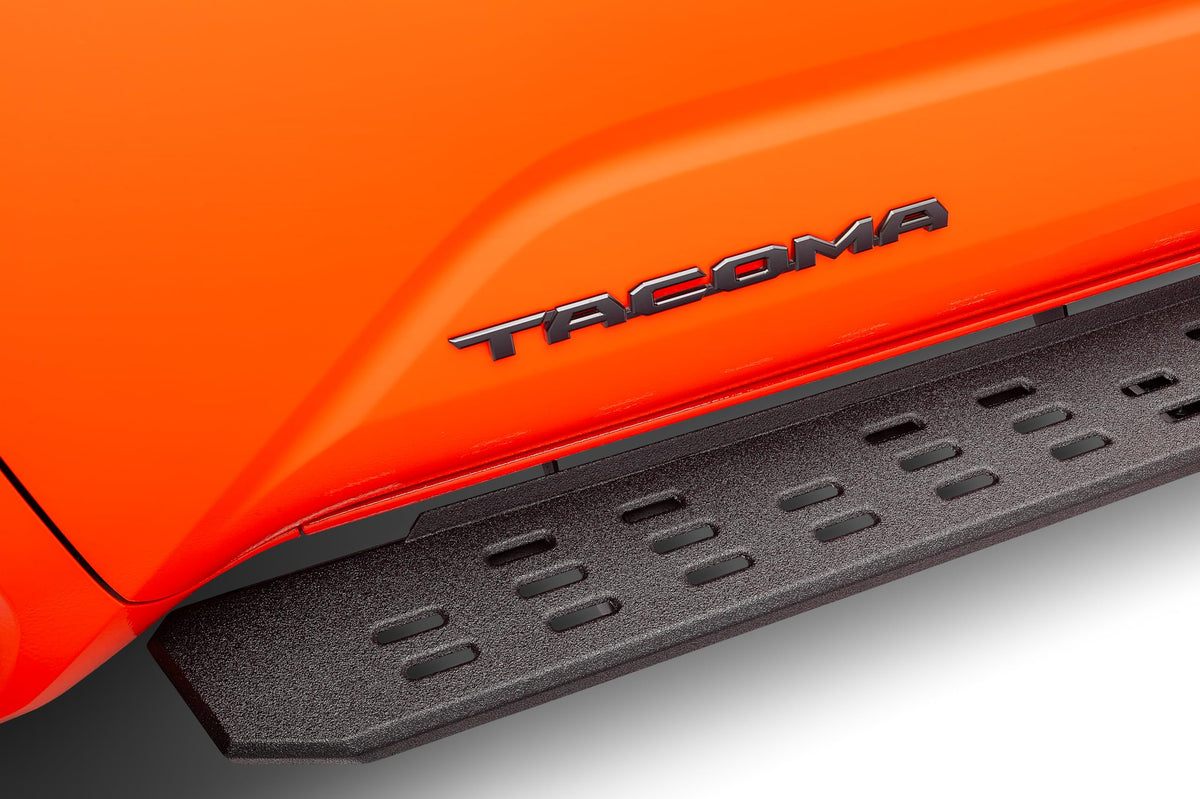GO RHINO 69643280T Go Rhino RB30 Running Boards & Brackets | Cab Length, Galvanized Steel, Protective Bedliner Coating | 69643280T | Fits 2024 Toyota Tacoma Double Cab