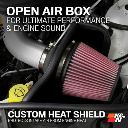 K&N FILTER 77-1572KS K&N Cold Air Intake System: High-Flow Air Filter, Increase Performance & Towing: Compatible with 2016-2026 JEEP/DODGE: Durango, Grand Cherokee, Grand Cherokee WK, 77-1572KS
