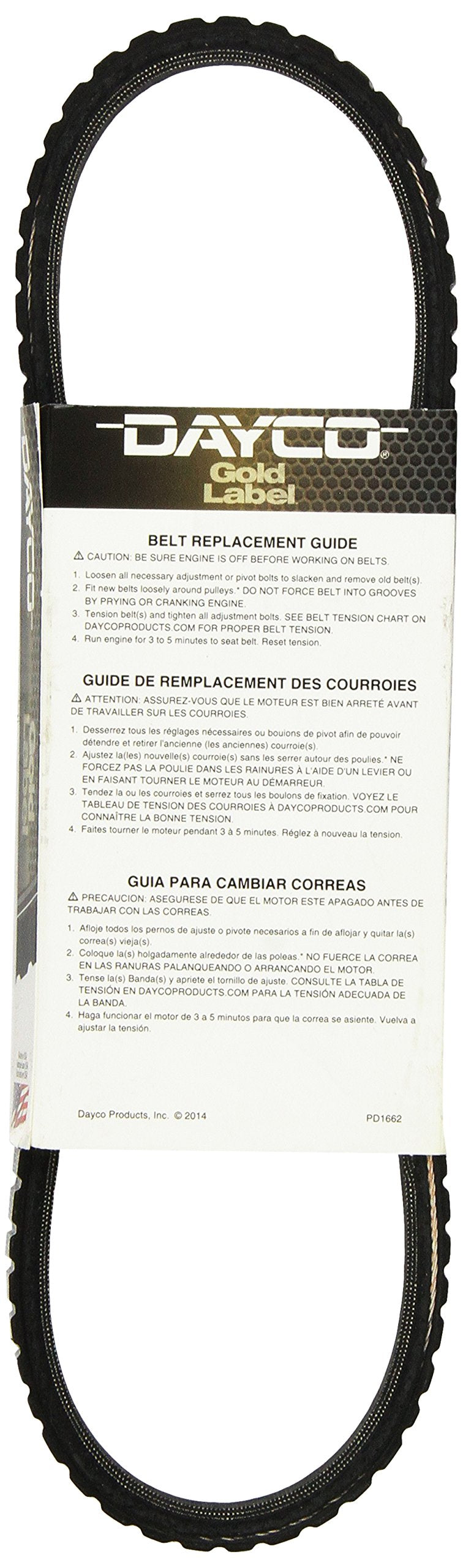 DAYCO 17260 Dayco 17260 46-98 NUMEROUS APPLICATIONS